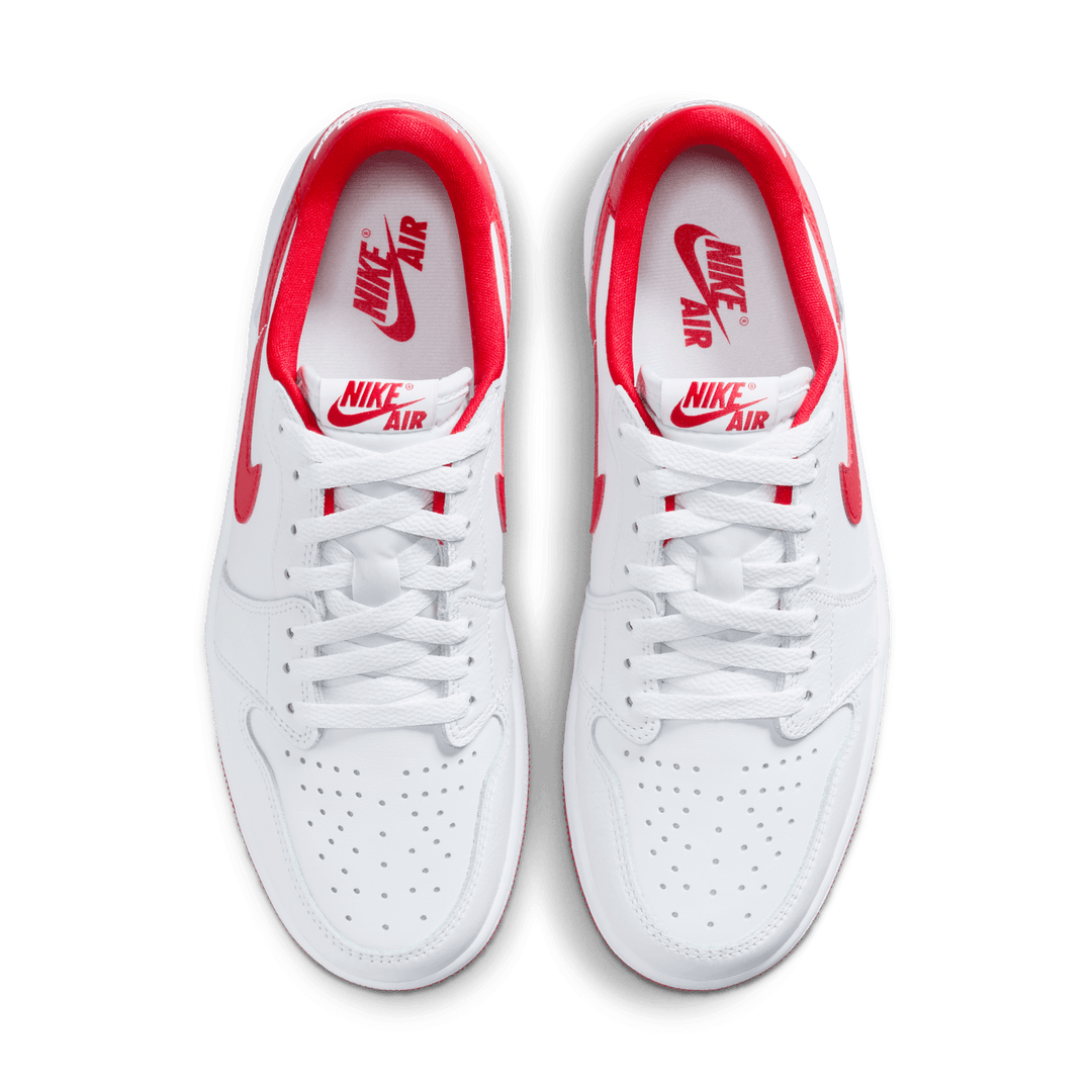 Air Jordan 1 Low OG 'White/University Red'