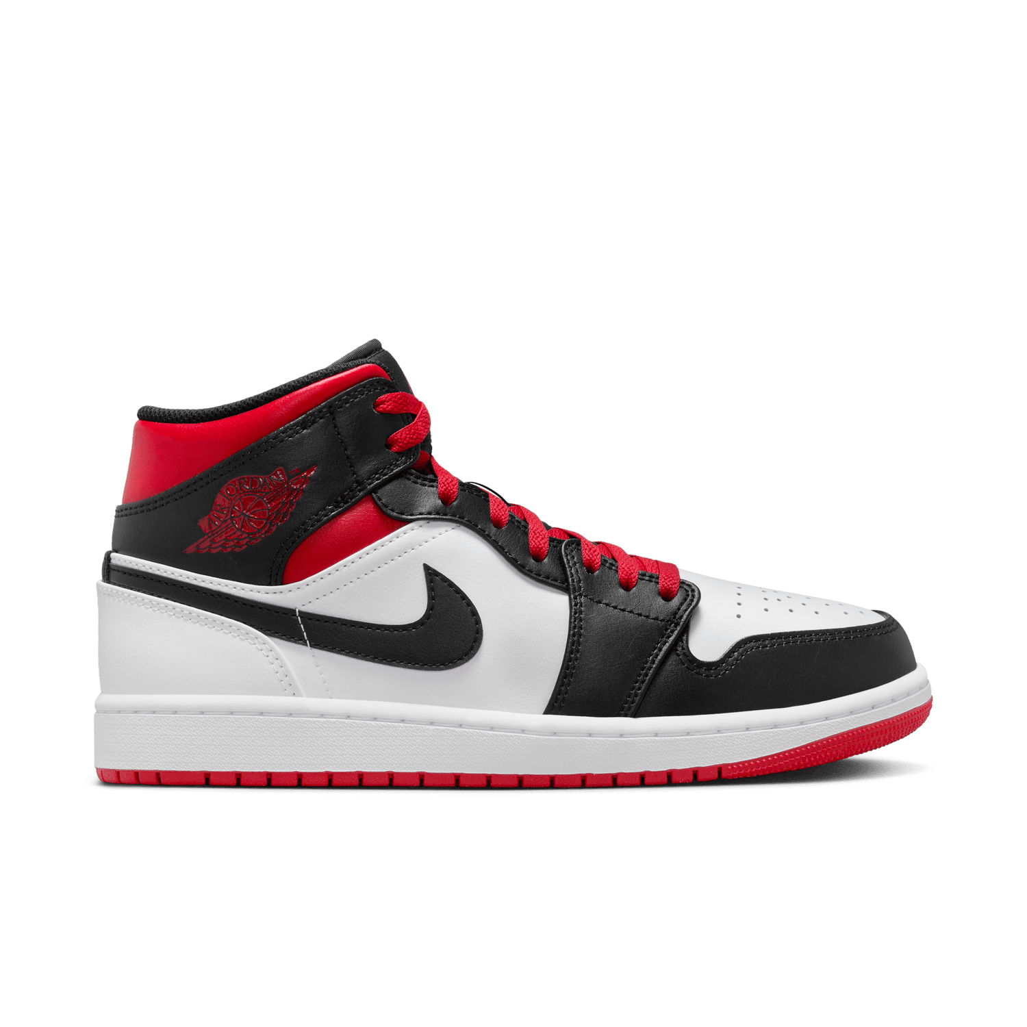 air jordan 1 mid gym red white