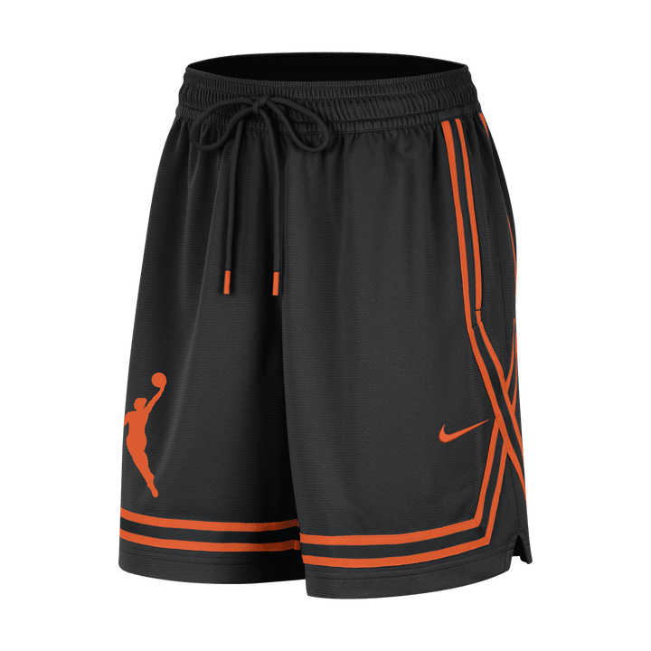 Women's Nike Dri-FIT WNBA Shorts 'Black/Brilliant Orange'