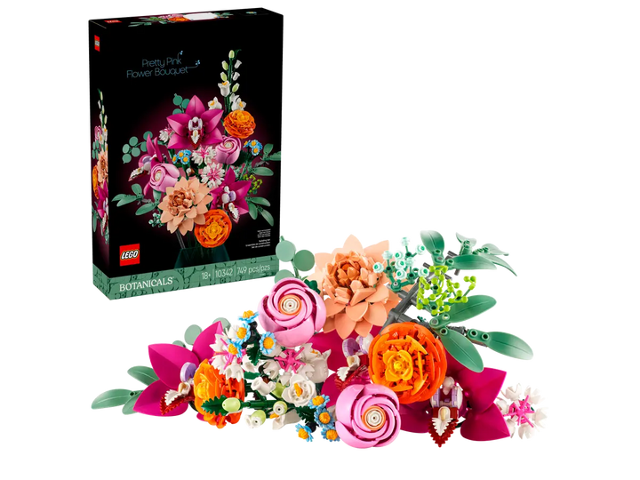 LEGO® Botanicals Pretty Pink Flower Bouquet 10342