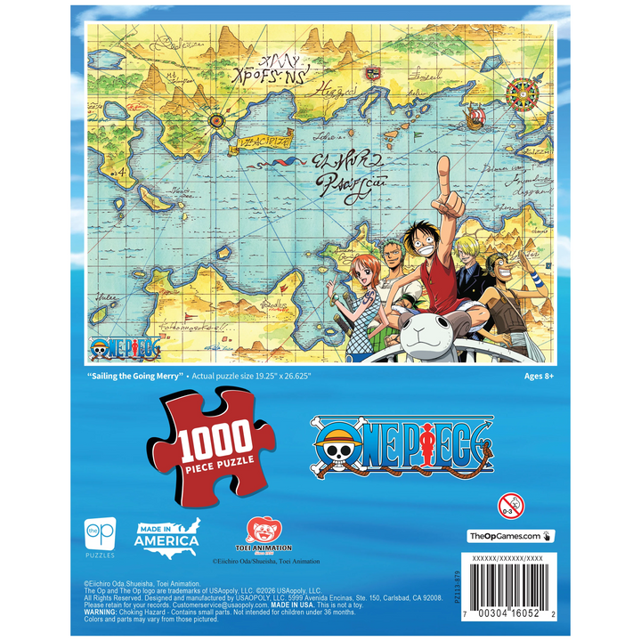 One Piece "Sailing the Going Merry" 1,000 Piece Puzzle