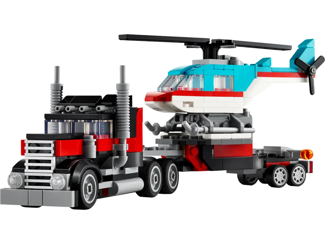 LEGO® Creator 3-in-1 Flatbed Truck with Helicopter 31146