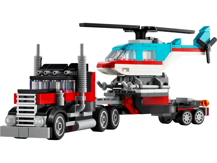 LEGO® Creator 3-in-1 Flatbed Truck with Helicopter 31146