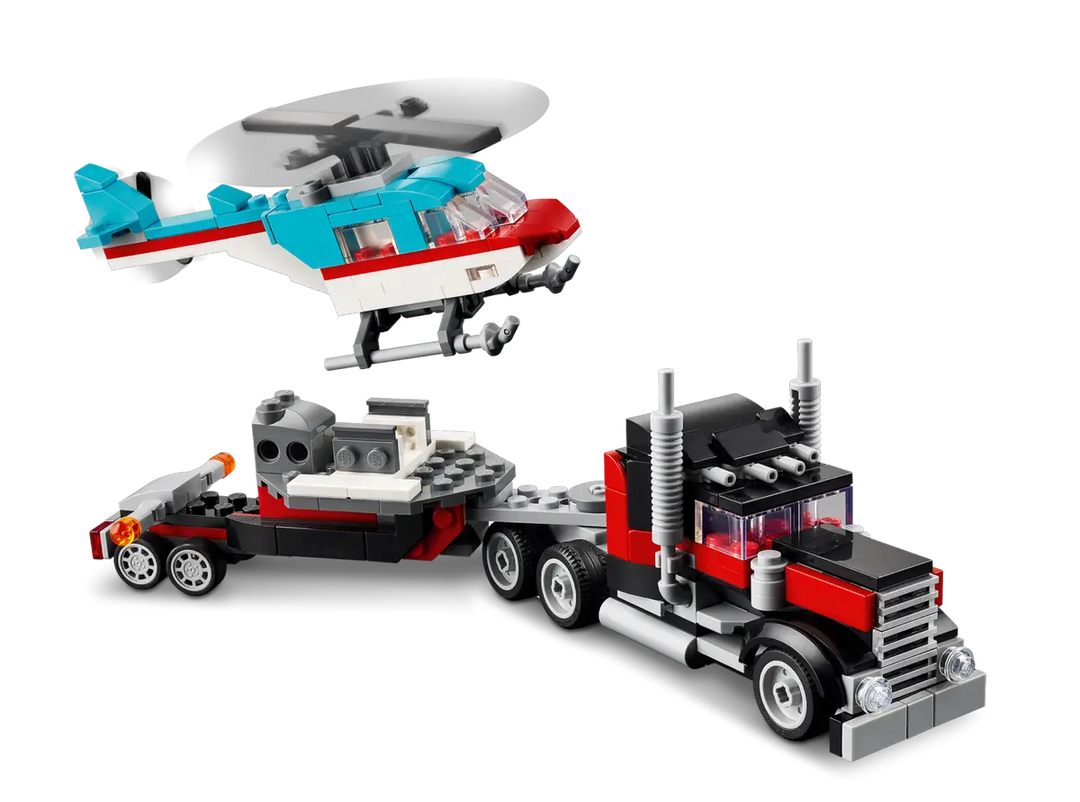 LEGO® Creator 3-in-1 Flatbed Truck with Helicopter 31146