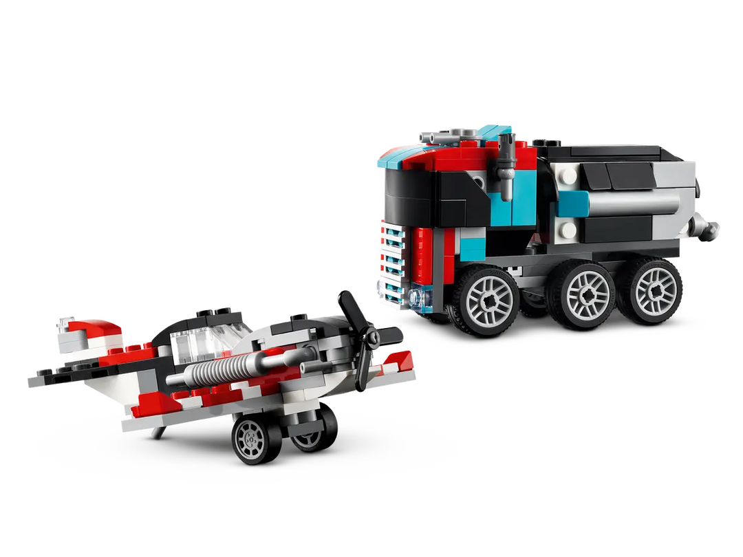 LEGO® Creator 3-in-1 Flatbed Truck with Helicopter 31146