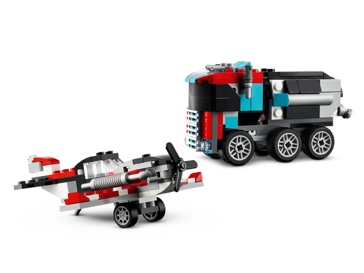 LEGO® Creator 3-in-1 Flatbed Truck with Helicopter 31146