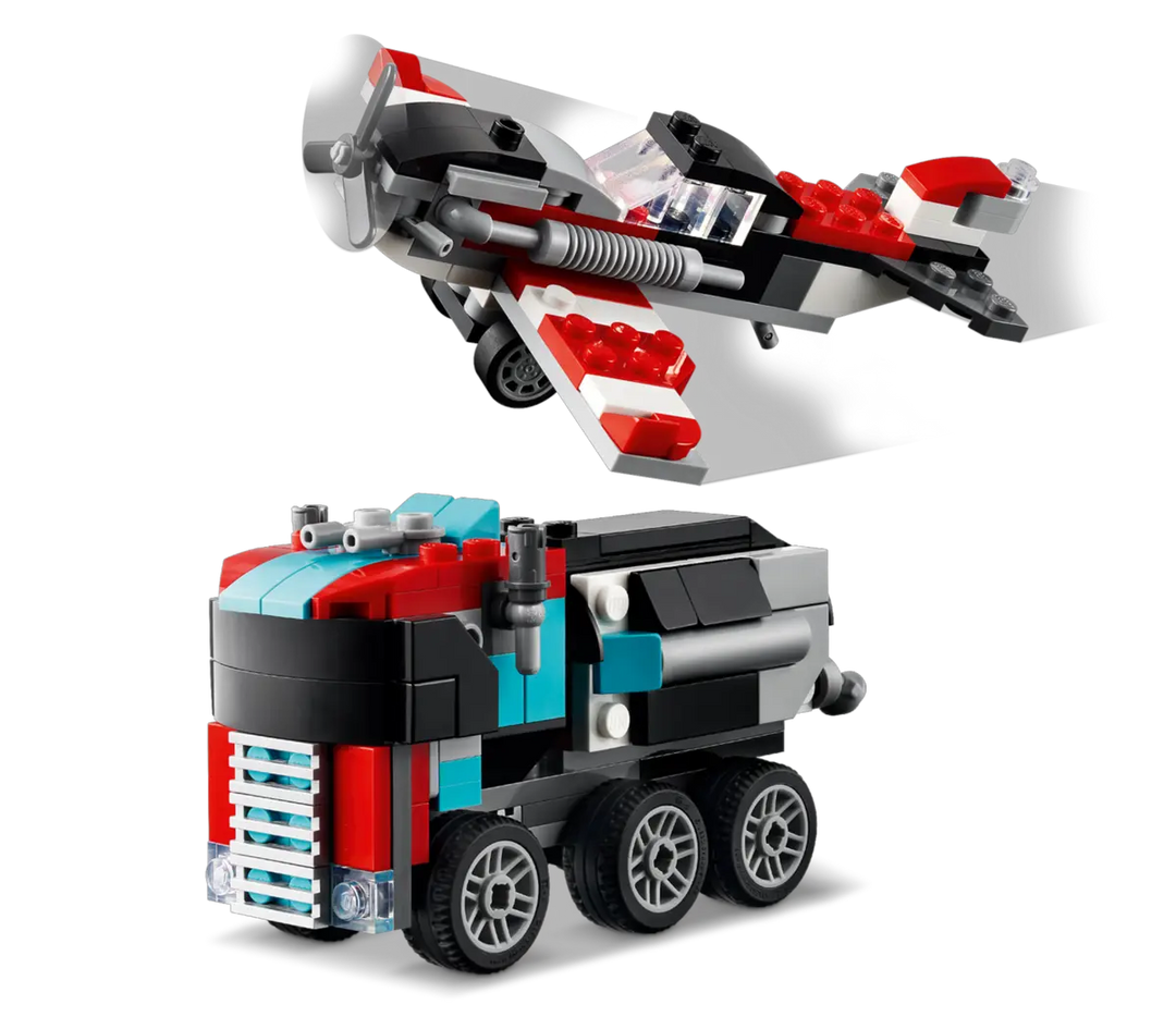 LEGO® Creator 3-in-1 Flatbed Truck with Helicopter 31146