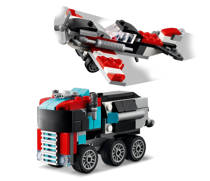 LEGO® Creator 3-in-1 Flatbed Truck with Helicopter 31146