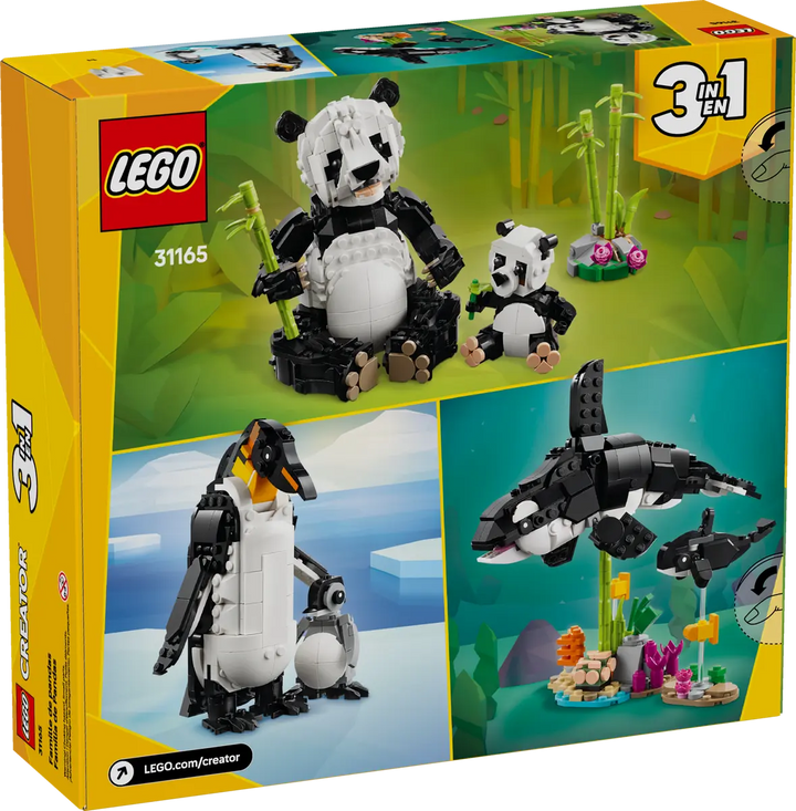 LEGO® Creator 3-in-1 Wild Animals: Panda Family 31165
