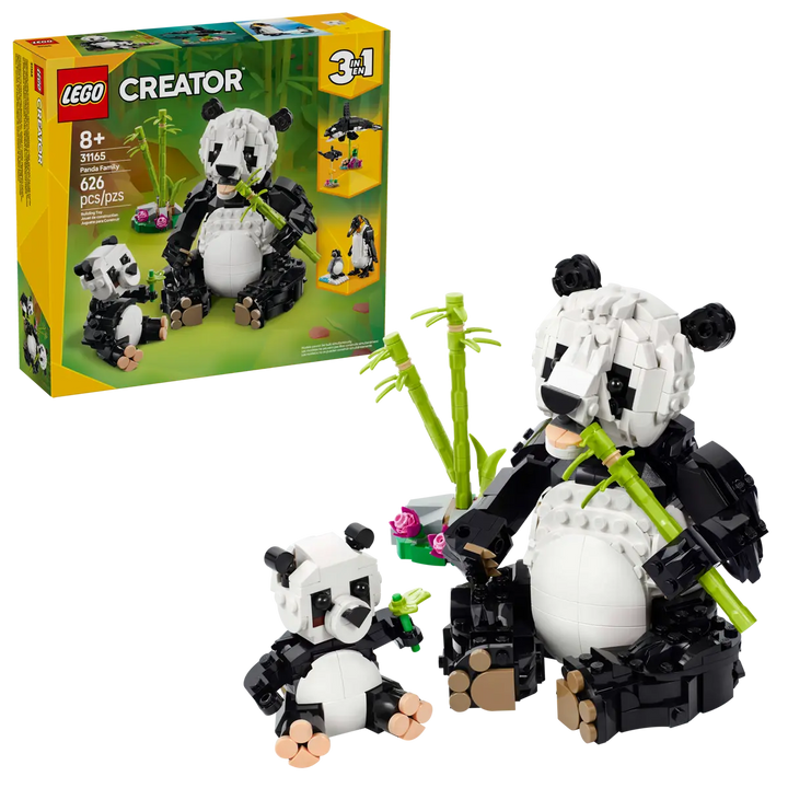 LEGO® Creator 3-in-1 Wild Animals: Panda Family 31165