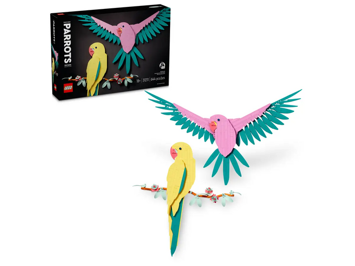 LEGO® Art The Fauna Collection – Macaw Parrots 31211