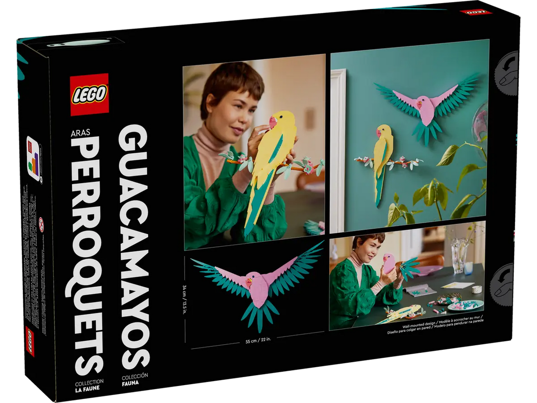 LEGO® Art The Fauna Collection – Macaw Parrots 31211