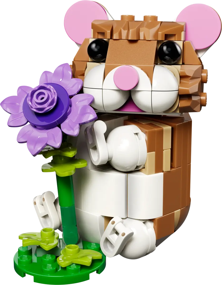 LEGO® Creator 3-in-1 Cute Hamster with a Flower 31376