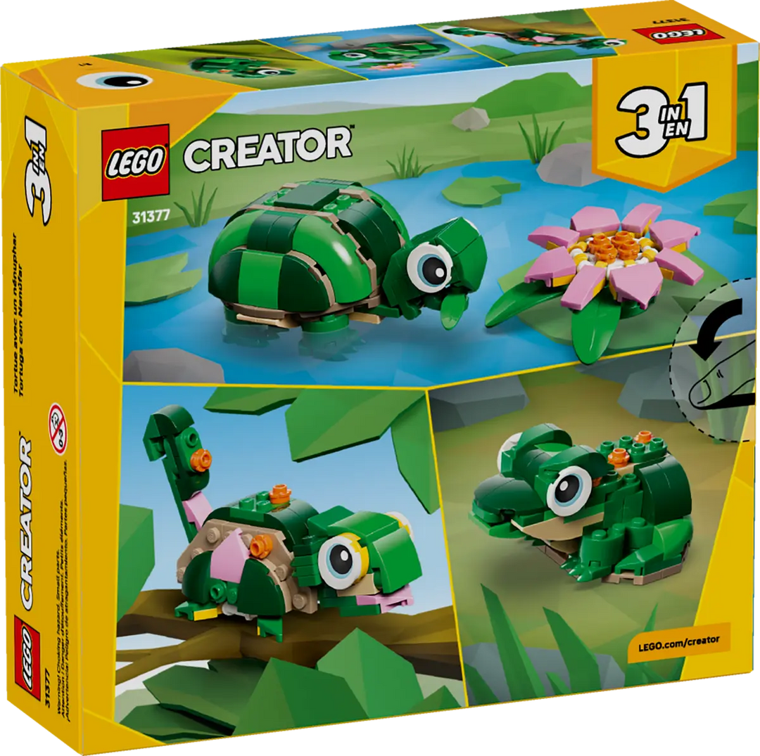 LEGO® Creator 3-in-1 Turtle with a Water Lily Flower 31377