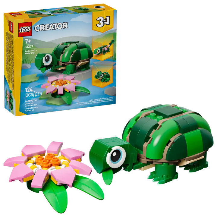 LEGO® Creator 3-in-1 Turtle with a Water Lily Flower 31377