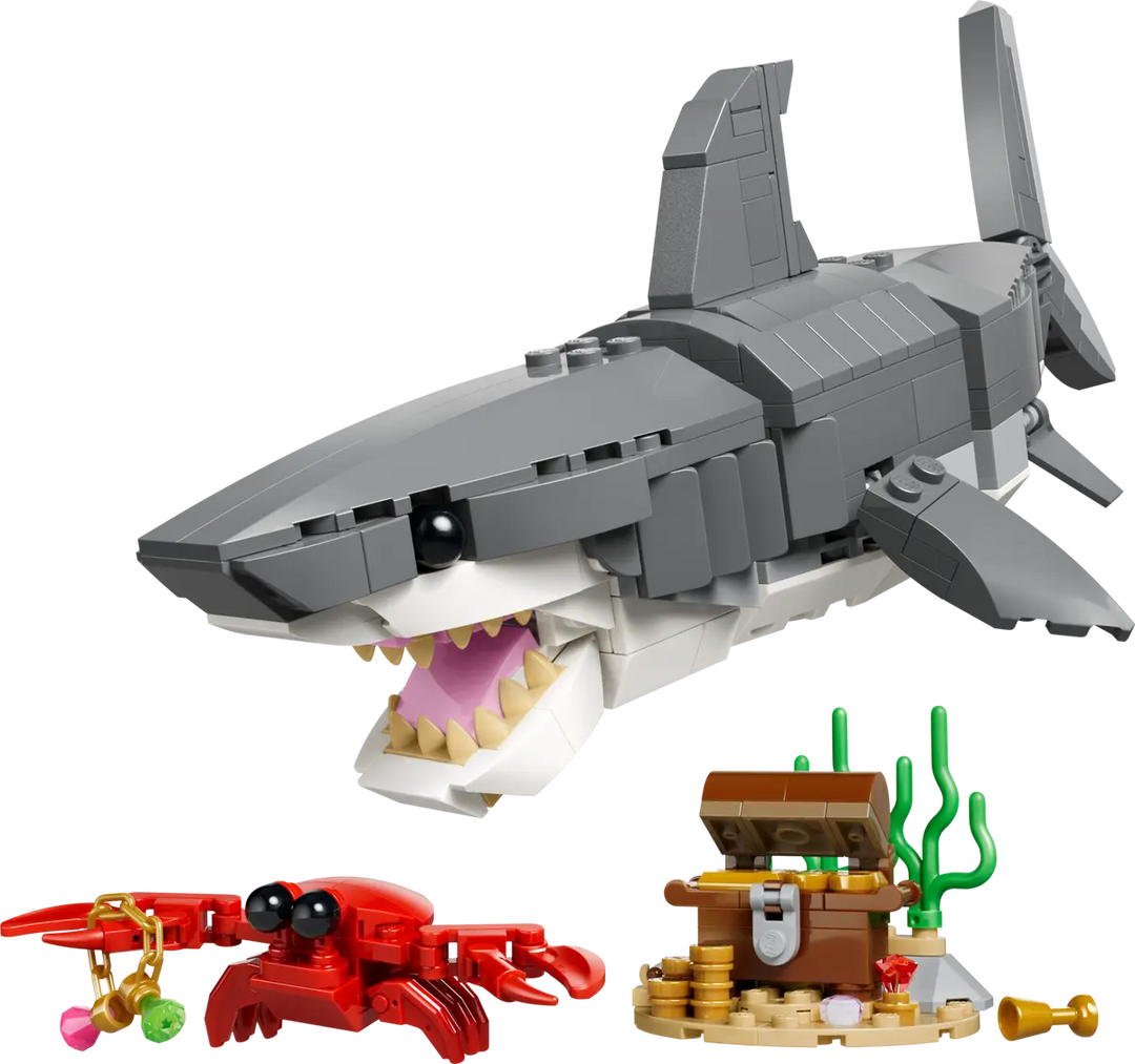 LEGO® Creator 3-in-1 Fierce Shark with a Treasure Chest 31381