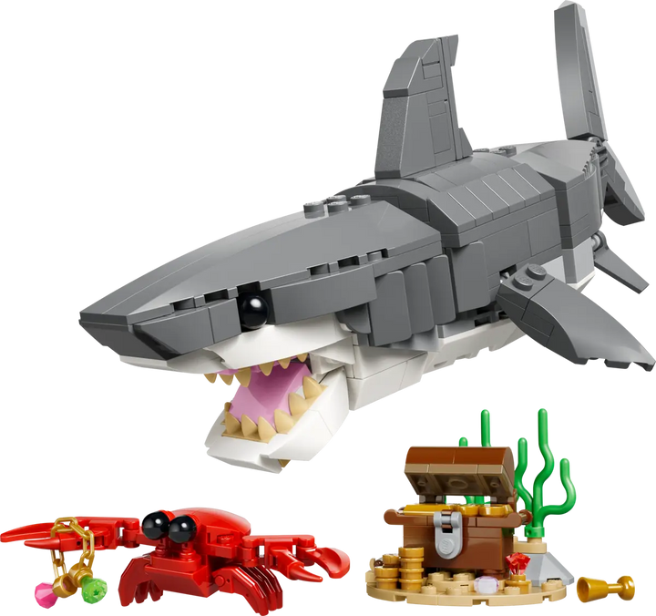 LEGO® Creator 3-in-1 Fierce Shark with a Treasure Chest 31381
