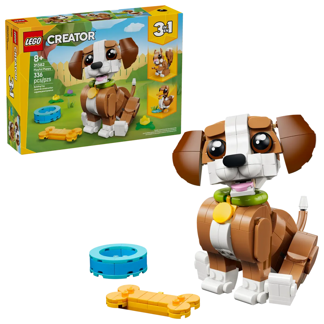 LEGO® Creator 3-in-1 Cute Animals: Playful Puppy Dog 31382
