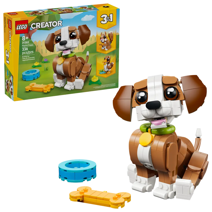 LEGO® Creator 3-in-1 Cute Animals: Playful Puppy Dog 31382