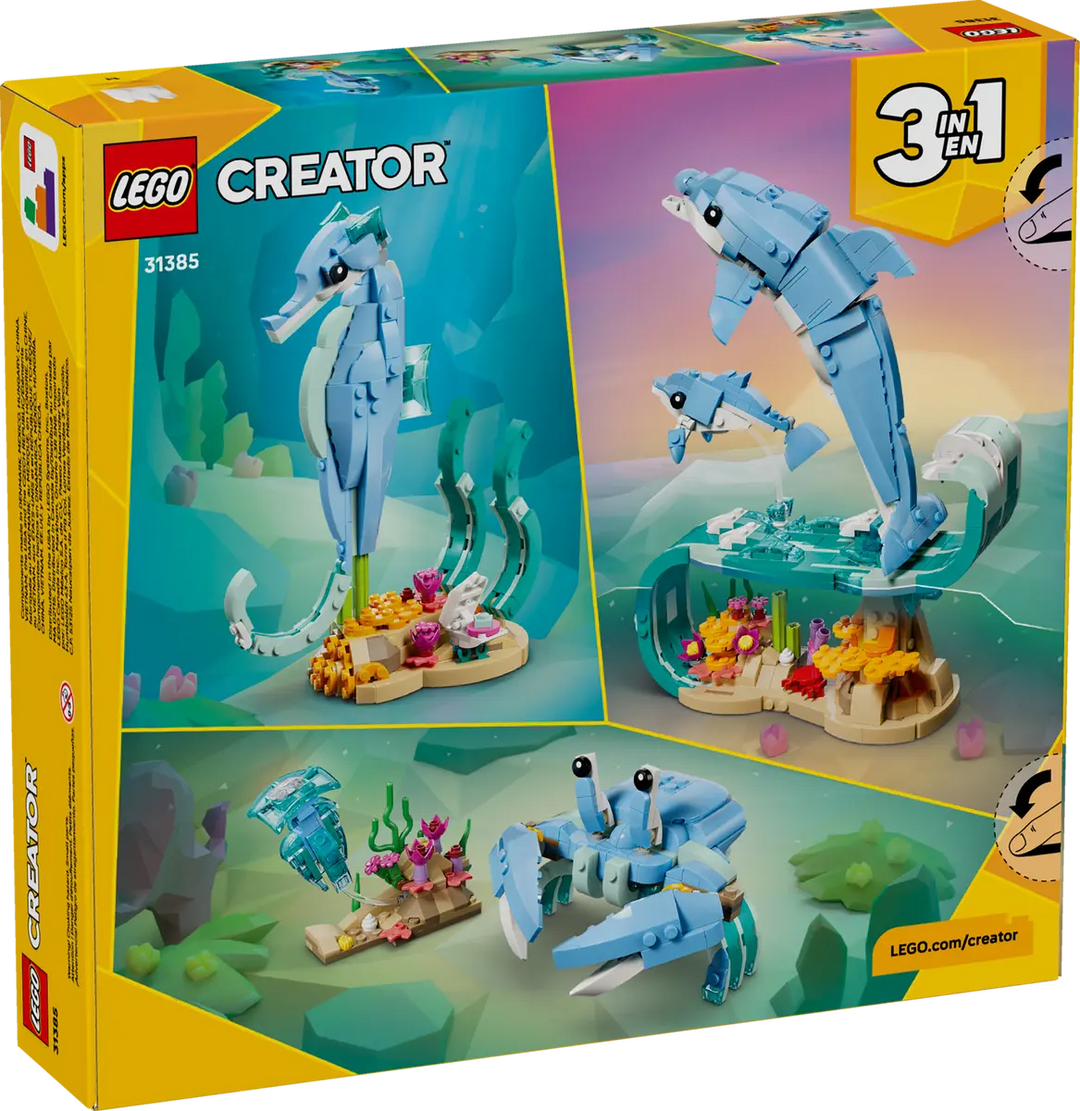LEGO® Creator 3-in-1 Sea Animals: Beautiful Dolphins 31385