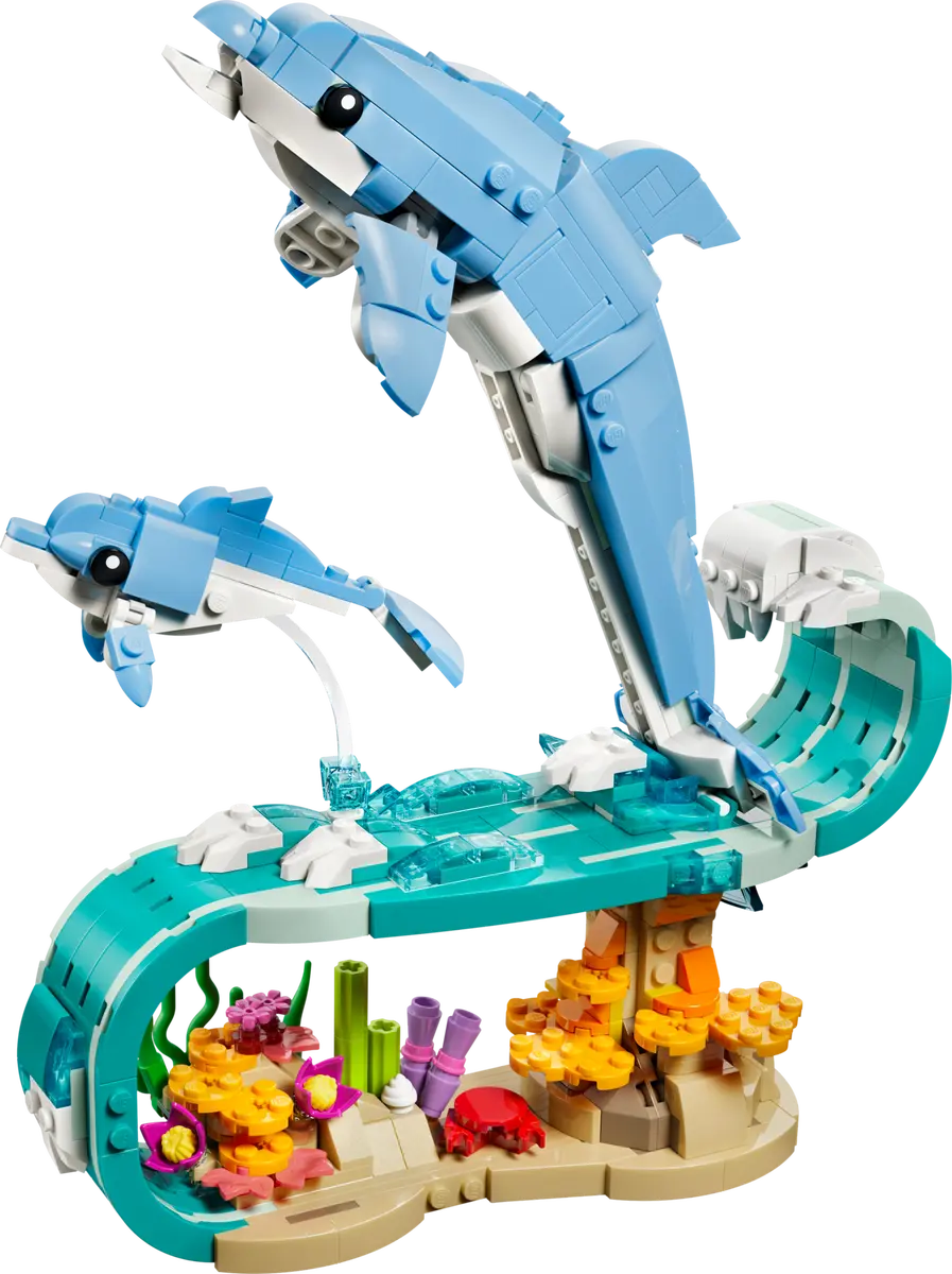 LEGO® Creator 3-in-1 Sea Animals: Beautiful Dolphins 31385