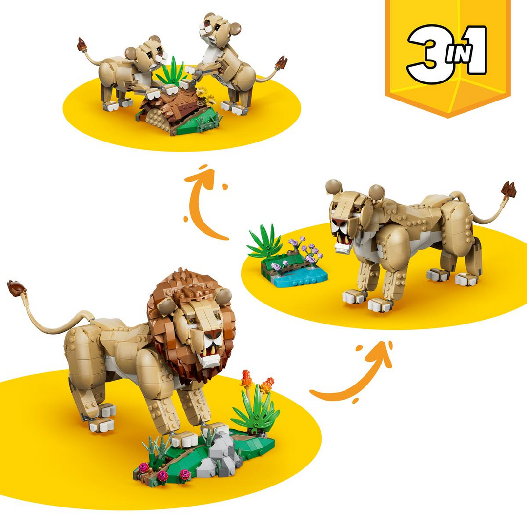 LEGO® Creator 3-in-1 Wild Animals: Majestic Lion 31386