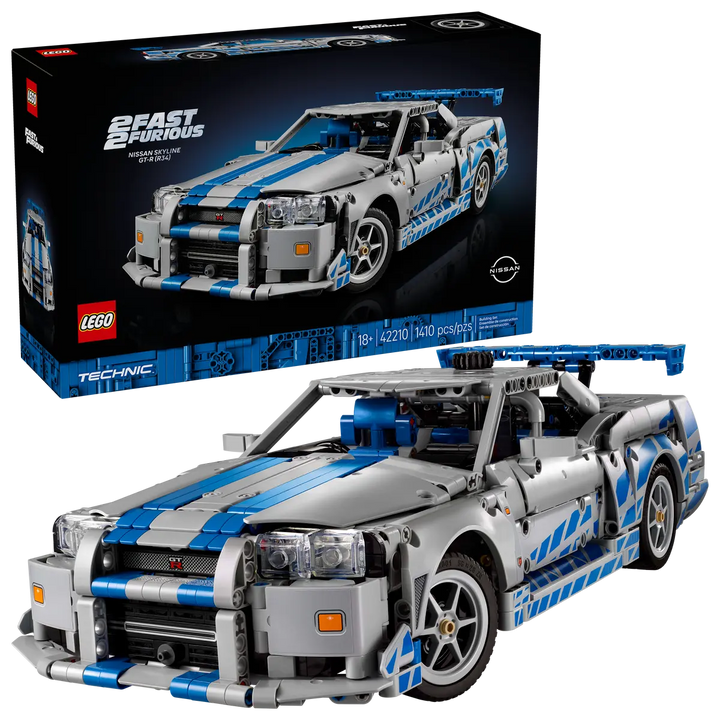 LEGO® Technic™ 2 Fast 2 Furious Nissan Skyline GT-R (R34) Car 42210