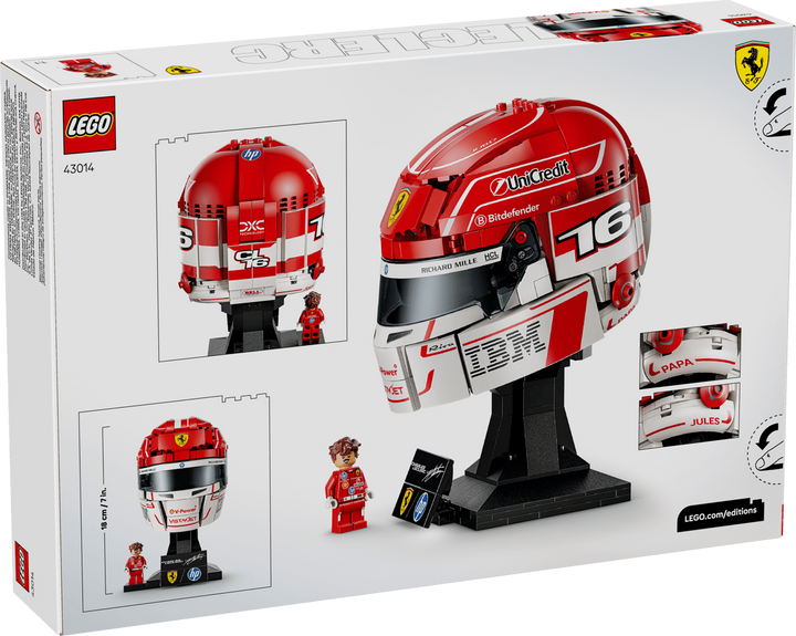 LEGO® Editions Scuderia Ferrari HP Charles Leclerc Helmet 43014