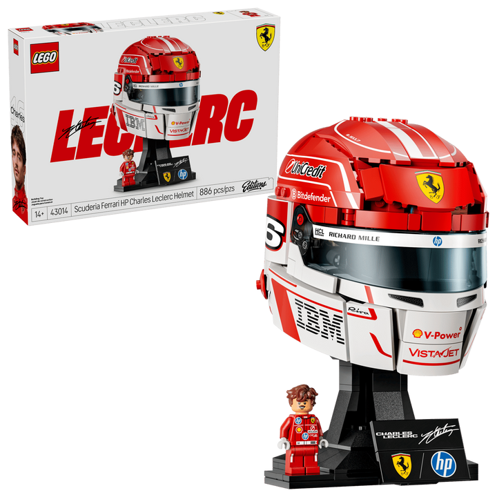 LEGO® Editions Scuderia Ferrari HP Charles Leclerc Helmet 43014
