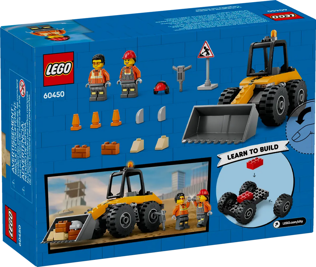 LEGO® City Yellow Construction Wheel Loader 60450