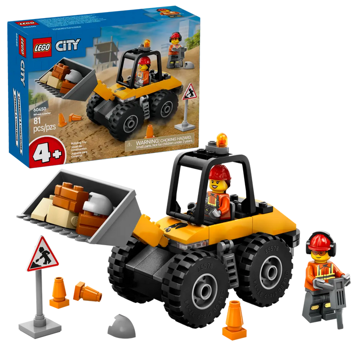 LEGO® City Yellow Construction Wheel Loader 60450