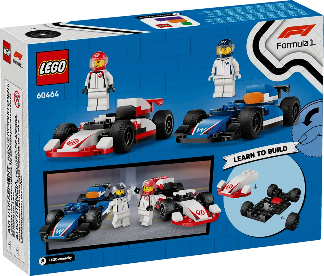 LEGO® City F1® Williams Racing & Haas F1® Race Cars 60464