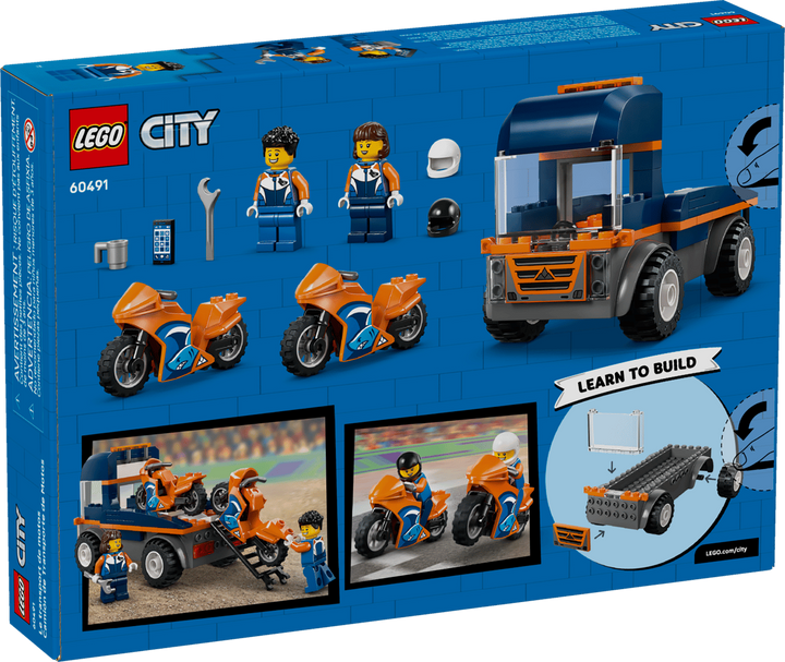 LEGO® City Motorcycle Transporter 60491