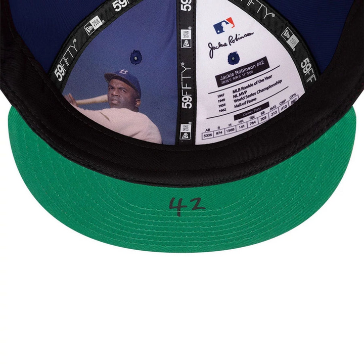 New Era Brooklyn Dodgers MLB Jackie Robinson Navy 59FIFTY Fitted Cap