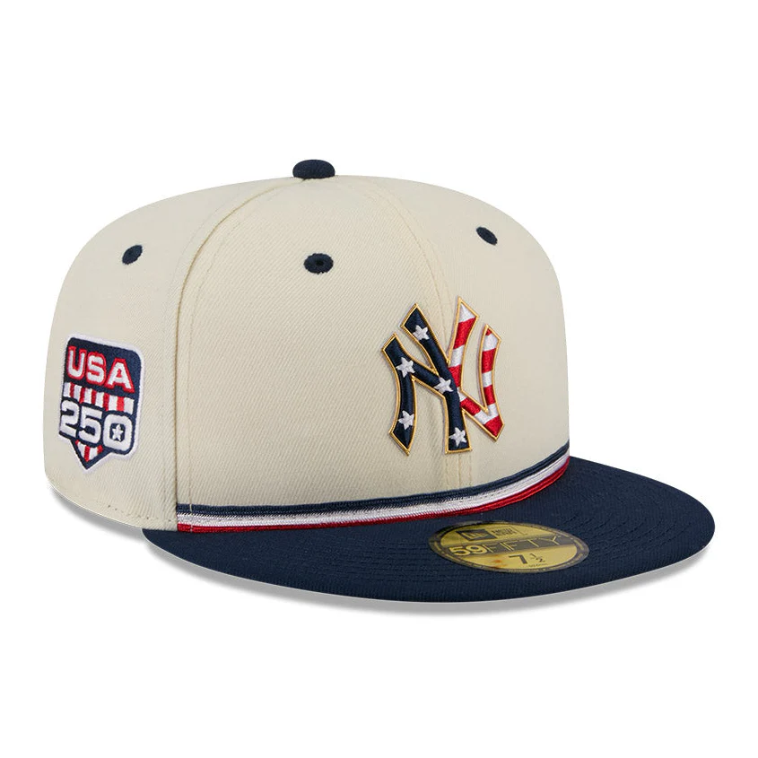 NEW ERA 59FIFTY 2026 MLB 4TH OF JULY NEW YORK YANKEES 250TH ANNIVERSARY PATCH HAT