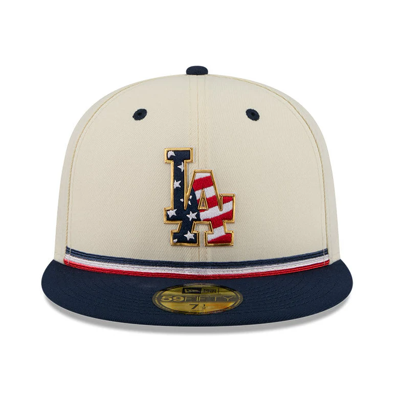 NEW ERA 59FIFTY 2026 MLB 4TH OF JULY LOS ANGELES DODGERS 250TH ANNIVERSARY PATCH HAT