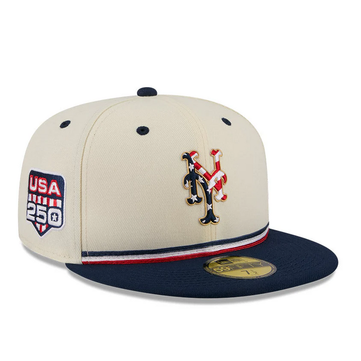 NEW ERA 59FIFTY 2026 MLB 4TH OF JULY NEW YORK METS 250TH ANNIVERSARY PATCH HAT