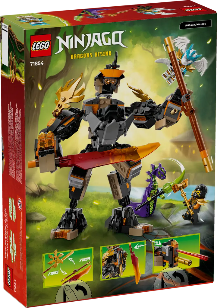 LEGO® NINJAGO® Cole's Mission Mech & Dragon Zane 71854