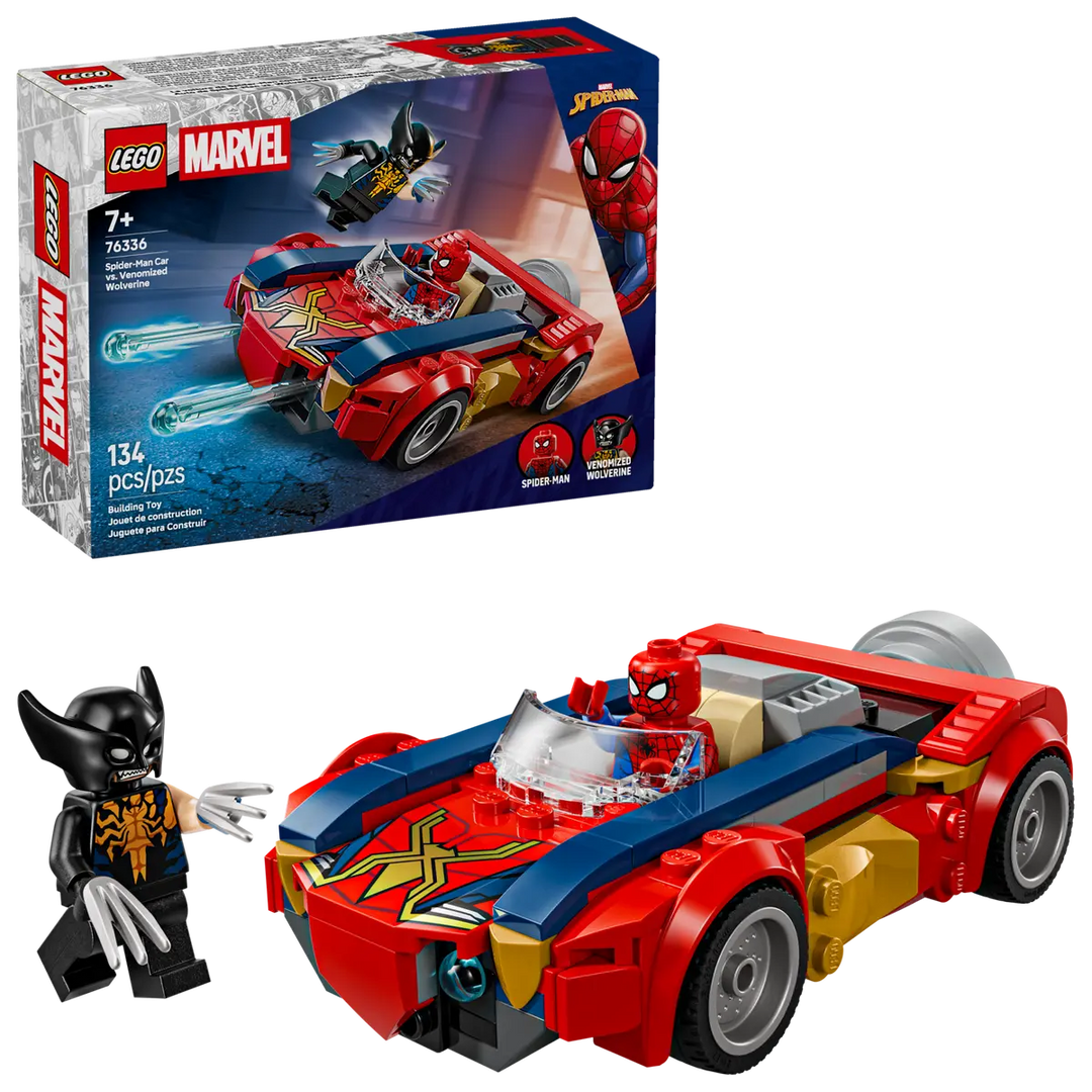 LEGO® Marvel Spider-Man Car vs. Venomized Wolverine 76336