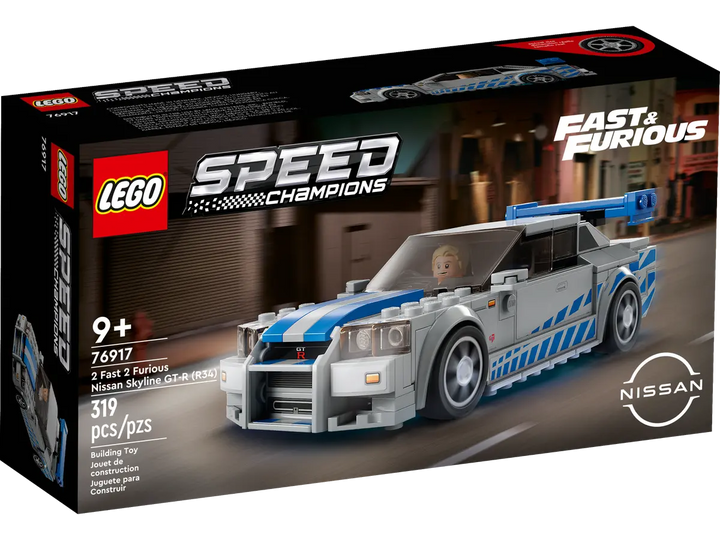LEGO® Speed Champions 2 Fast 2 Furious Nissan Skyline GT-R (R34) 76917