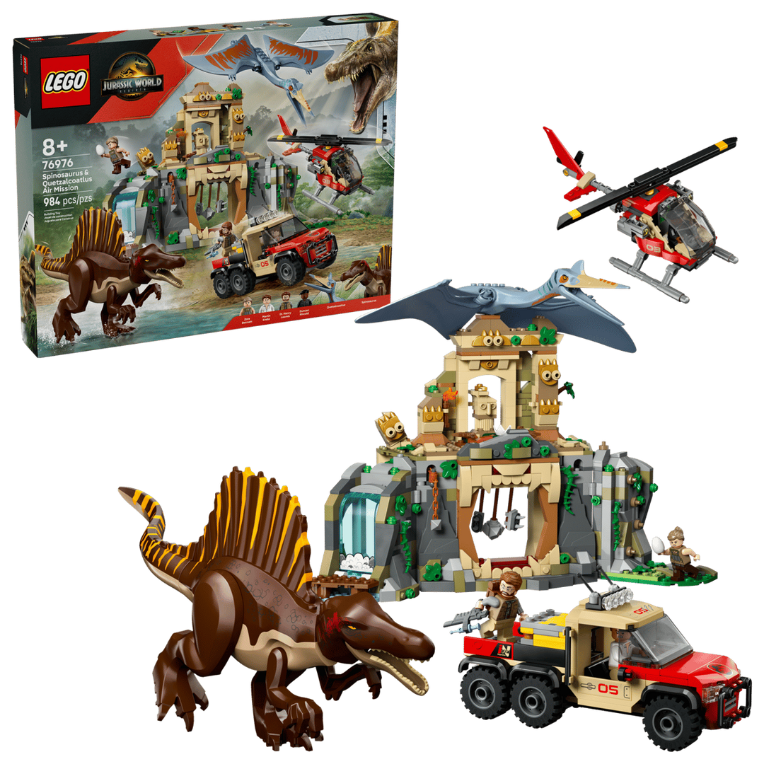 LEGO® Jurassic World™ Spinosaurus & Quetzalcoatlus Air Mission 76976