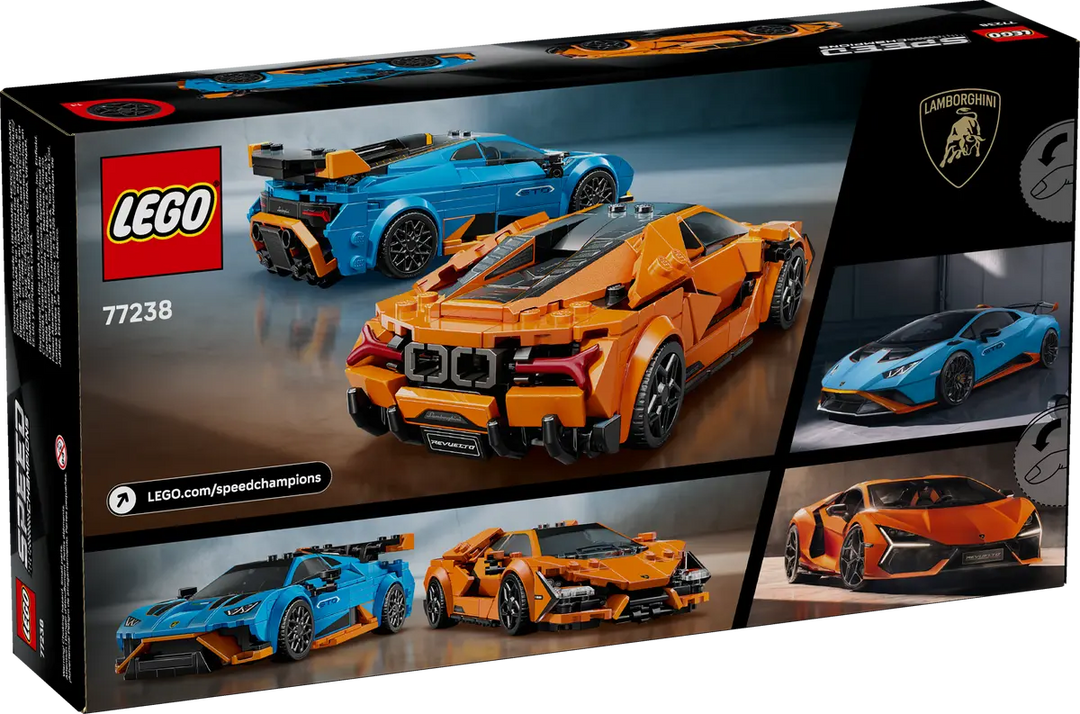 LEGO® Speed Champions Lamborghini Revuelto & Huracán STO 77238