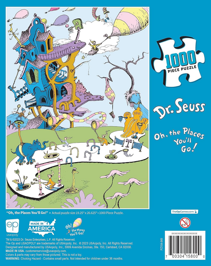 Dr. Seuss “Oh, The Places You'll Go” 1000 Piece Jigsaw Puzzle