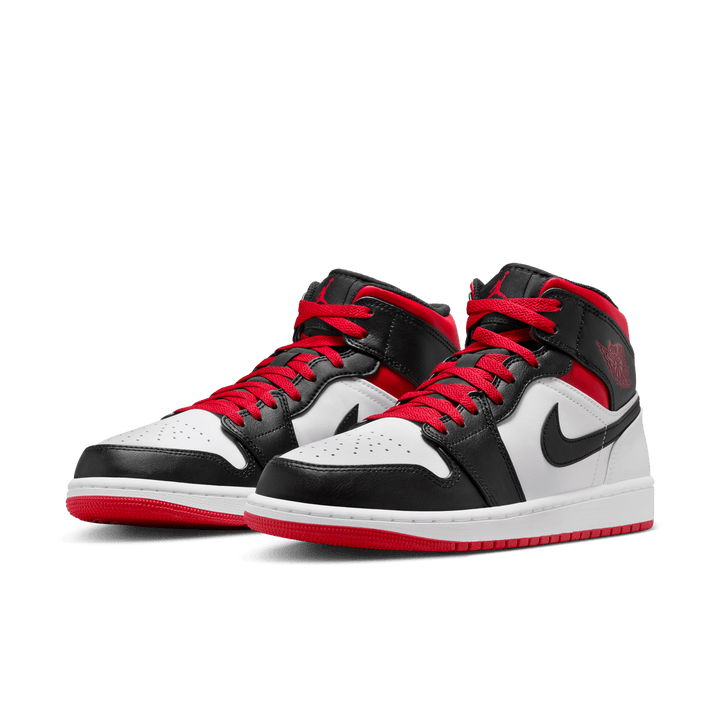 Air Jordan 1 Mid 'White/Gym Red'