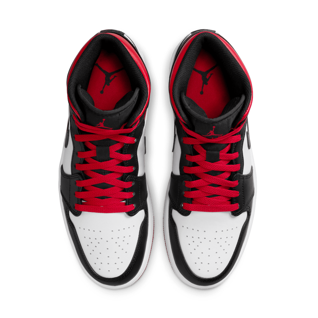 Air Jordan 1 Mid 'White/Gym Red'