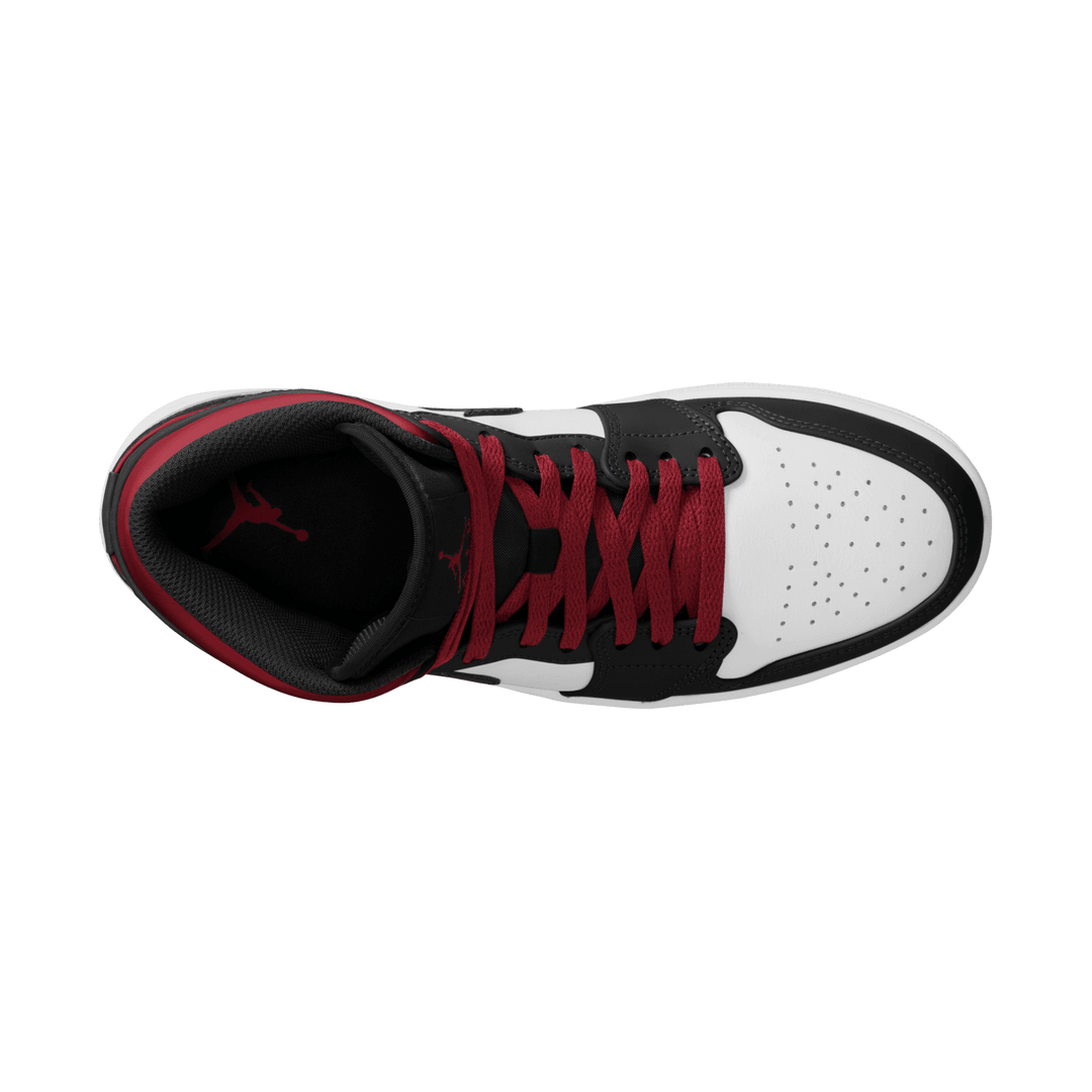Air Jordan 1 Mid 'White/Gym Red'