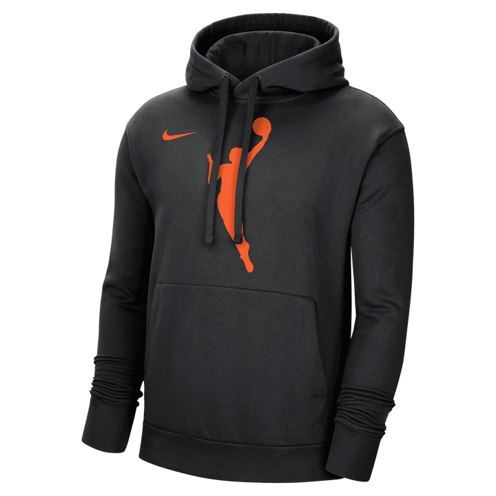 Nike WNBA Fleece Pullover Hoddie 'Black/Brilliant Orange'
