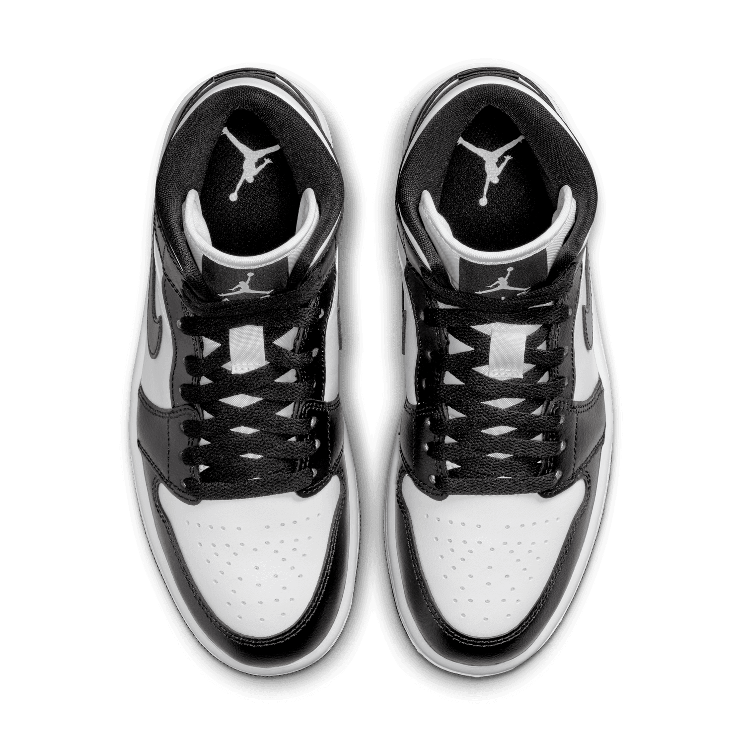 wmns air jordan 1 mid white black