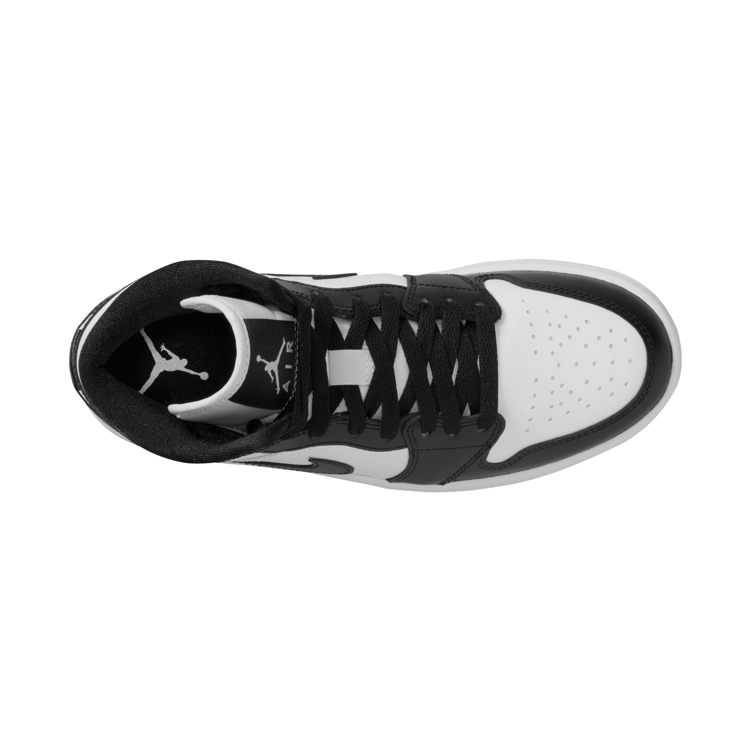wmns air jordan 1 mid white black