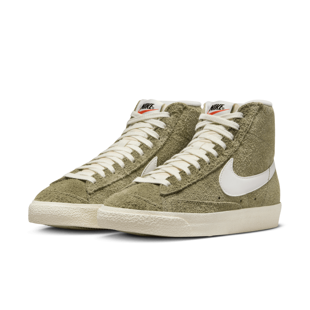 Women s Nike Blazer Mid 77 Vintage Olive Courtside Sneakers